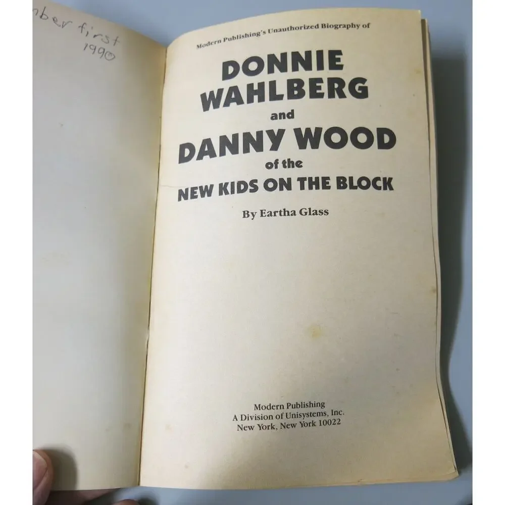 New Kids on the Block Biography Book Donnie Danny 1990 Boy Band Music NKOTB